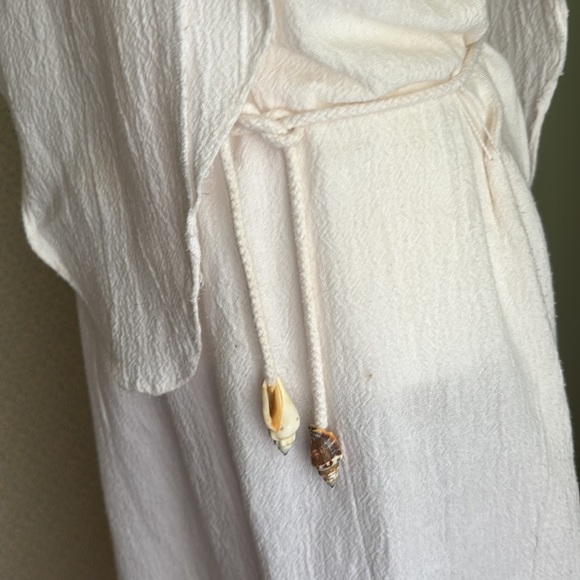 VINTAGE Skinsuit Seashell Cotton Dress, Size M - Picture 2 of 7